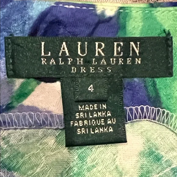 Lauren Ralph Lauren Floral Sleeveless Midi Dress, size 4 - Picture 7 of 8